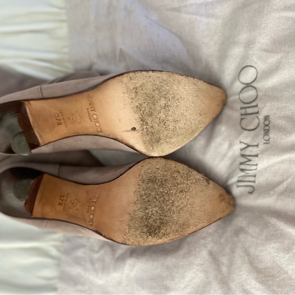 Jimmy Choo lavender suede boots size 37.5 - Picture 5 of 5